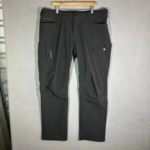 Truewerk Pants Mens 42x32 Black Cargo T2 Work Tech Tactical Performance